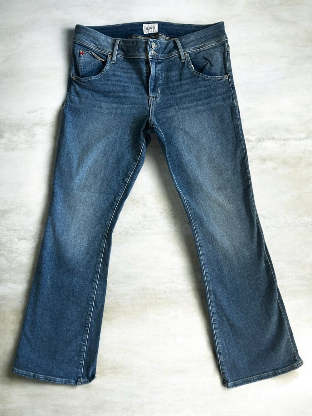 Hudson Jeans Medium Blue Denim Collin Midrise Bootcut